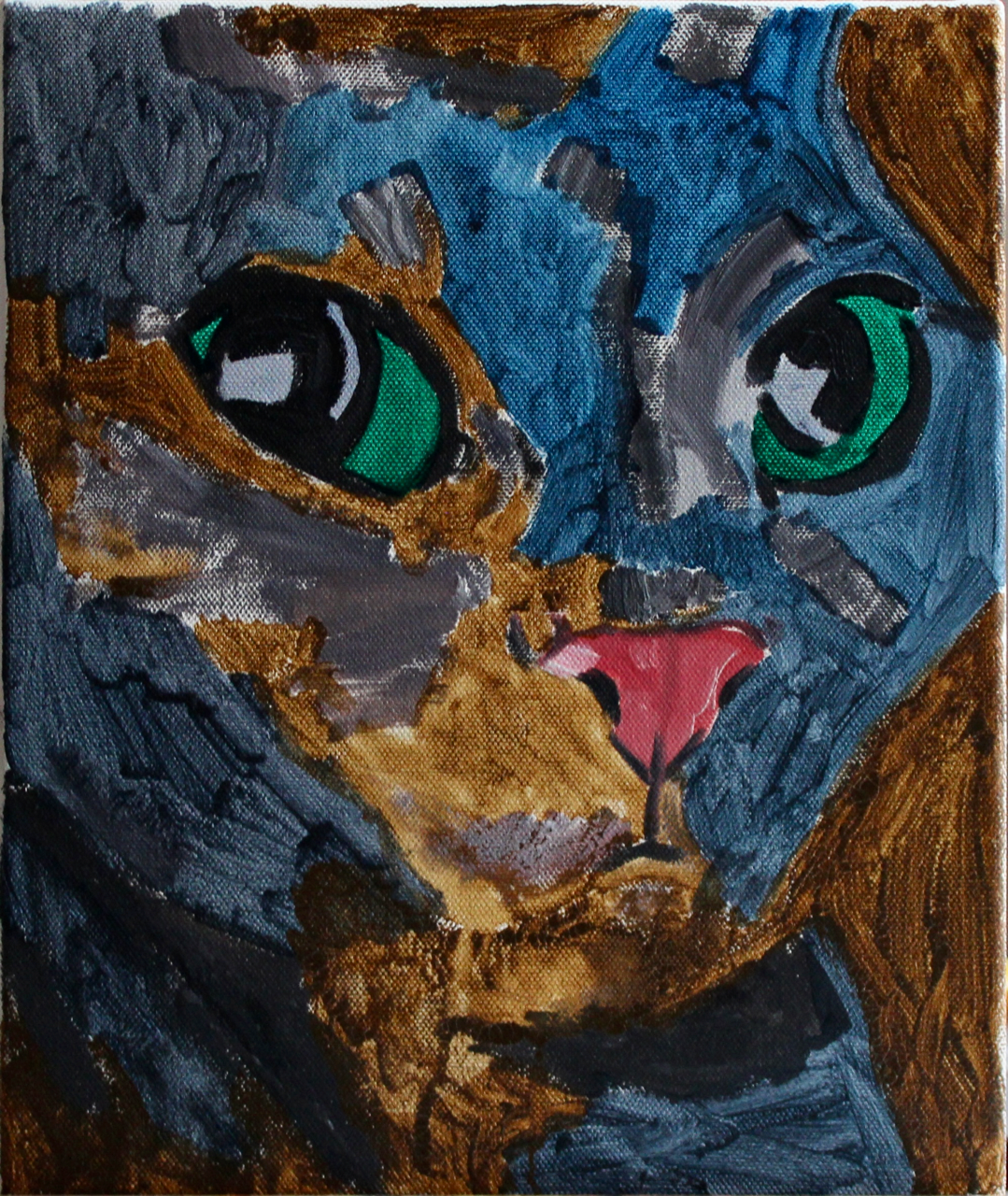 portrait on canvas 25 x 30cm